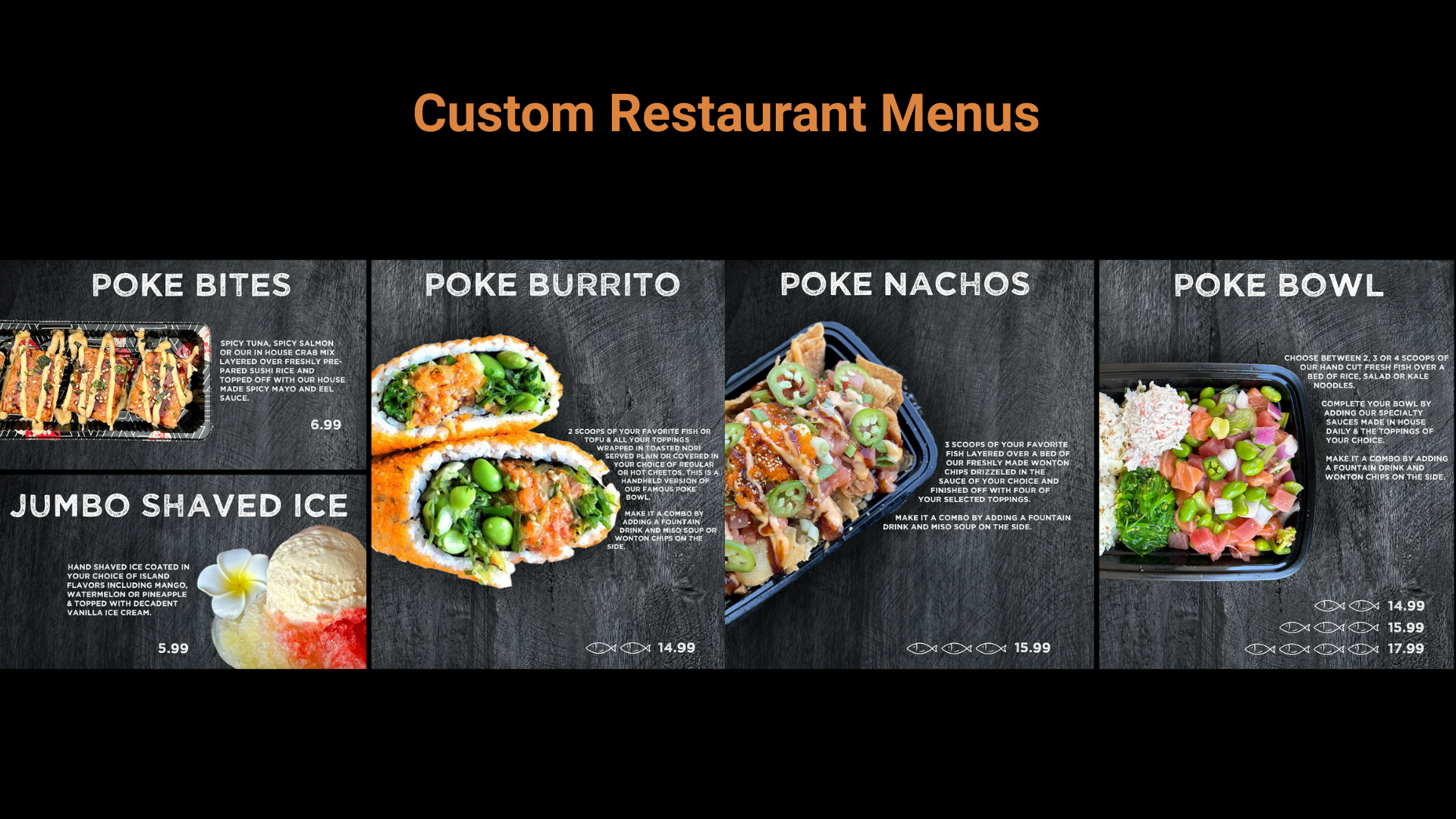 Fishbowl Poke Co. Digital Menu